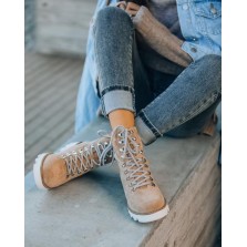 Arlene Faux Suede Lace Up Boot