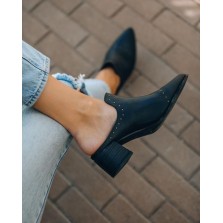 Scandal Faux Leather Heeled Mule