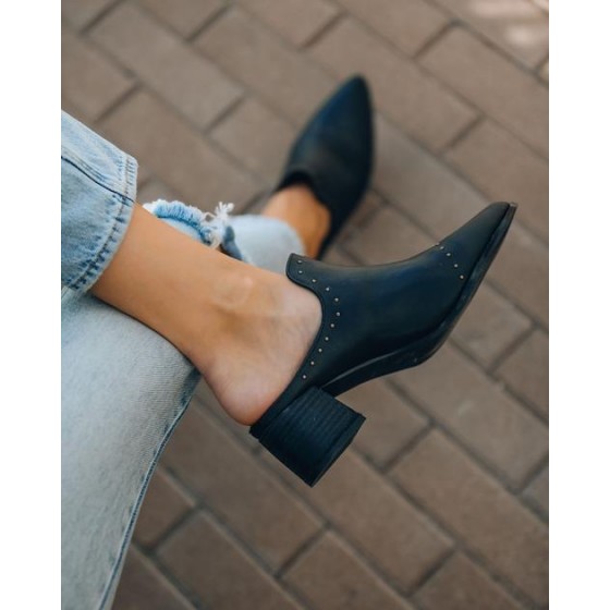 Scandal Faux Leather Heeled Mule